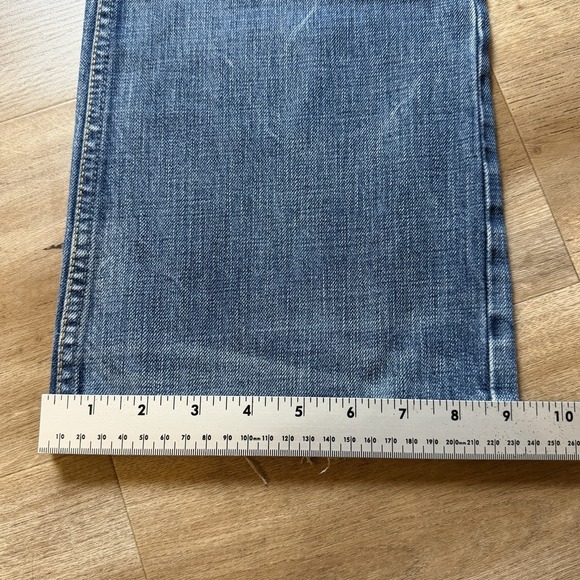 Diesel Zatiny Jeans Men 32x34 Blue Bootcut Italy Thrash Embroidery Faded 008LD - Picture 16 of 16